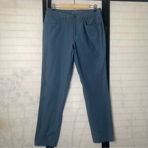 lululemon Mens Size 32 ABC Slim Fit 5 Pocket Pant Utilitech Iron Blue